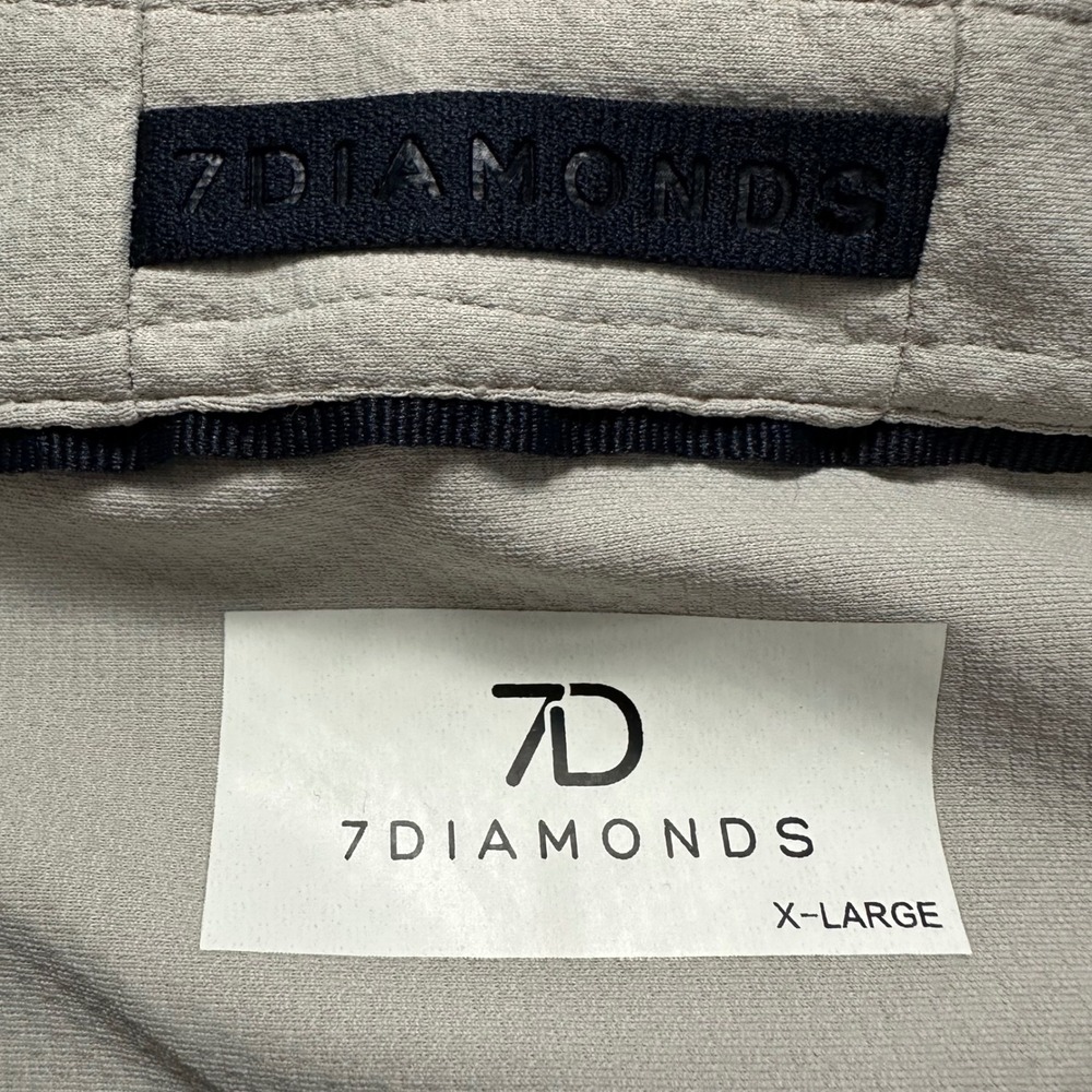 7 Diamonds Owen Button Up Shirt XL Gray Performance Stretch Short Sleeve Casual - Picture 2 of 8